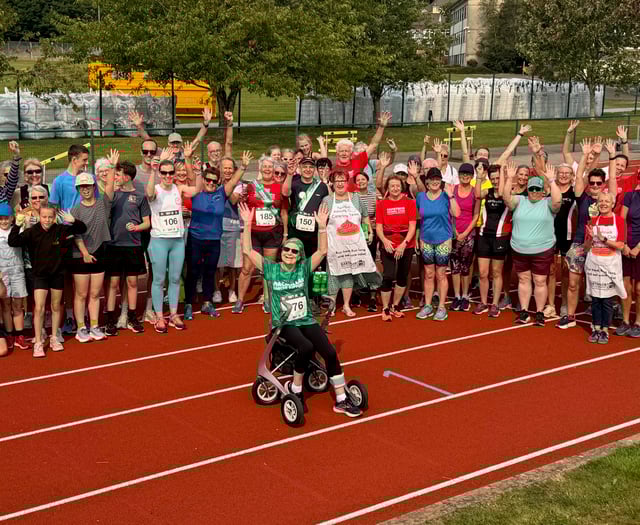 Val roared on for Tavy 5k walk