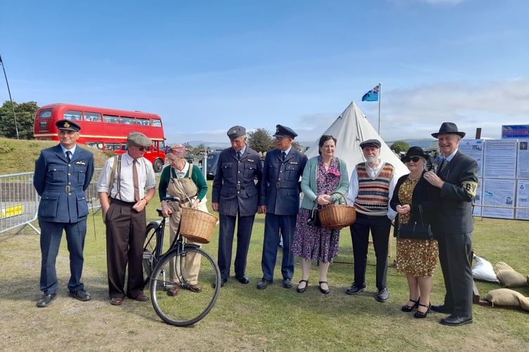 Attendees looking joyful at the 1940's weekend.