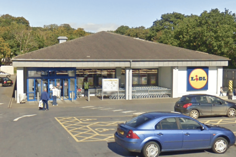 The current Lidl in Okehampton, off of School Way.