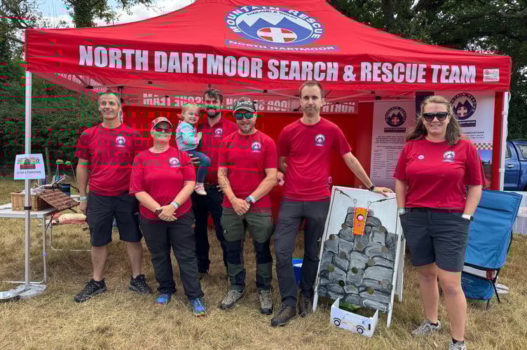 North Dartmoor Search and Rescue Team had a stand at Chagford Show. AQ 0979