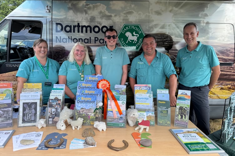 Dartmoor National Park had a stand and staff talked to many people while at Chagford Show. AQ 1032