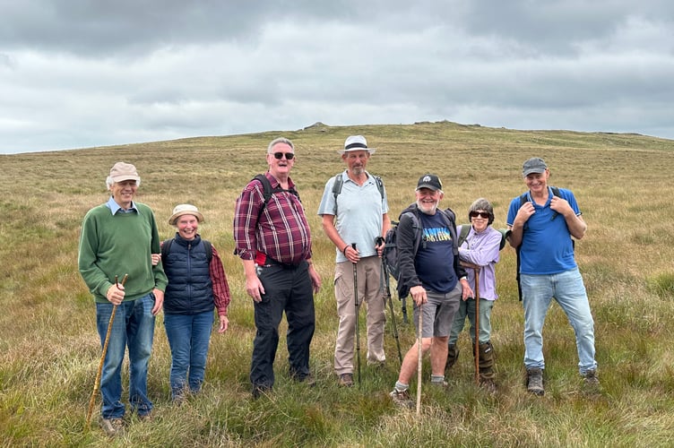 Okehampton Hamlets Beating of the Bounds at the High Willhays parish boundary.