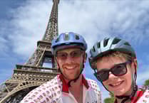 Father and son complete epic London to Paris cycle ride