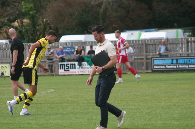 Buckland Athletic 1st XI manager Matt Cusack