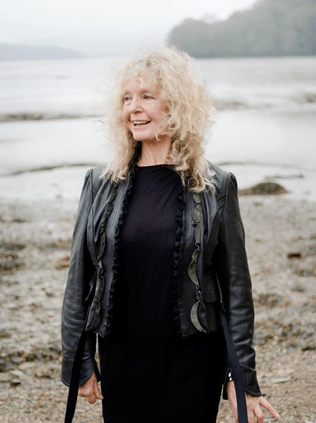 Artist Gill Mannings Cox has been working on her sketches for the inside and outside of the bus shelter during her Calstock summer residence.