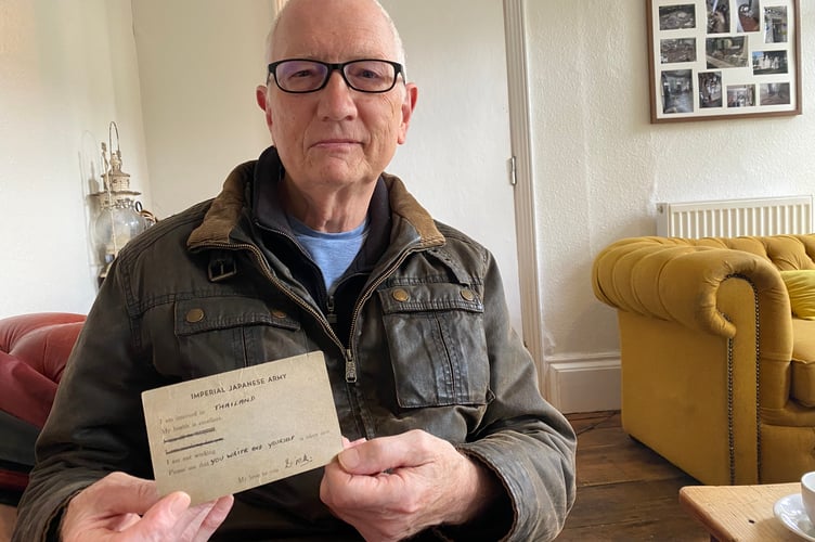Simon Thompson's father Richard survived a Japanese  prison camp in WWII. 