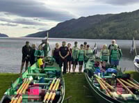 Cotehele Quay Gig Club in epic Loch Ness row