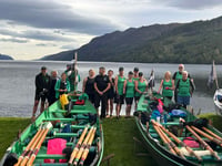 Cotehele Quay Gig Club in epic Loch Ness row