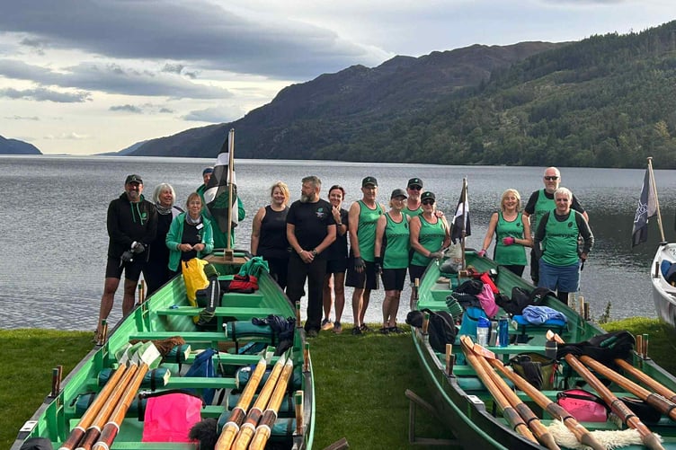Both teams of Cotehele Quay Gig Club recreational rowers paddled the 21 mile length of Loch Ness in under four hours.