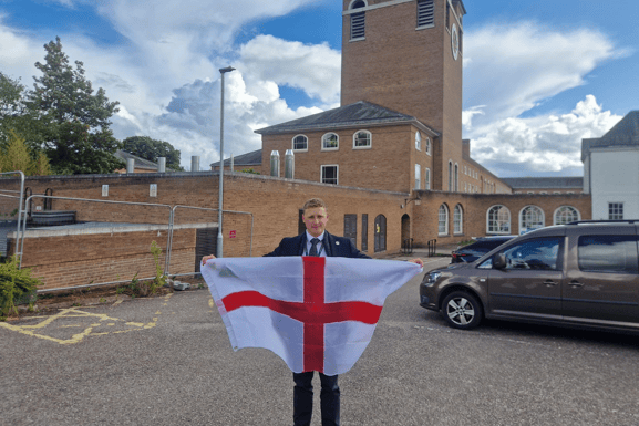 Reform member Councillor James Grainger urges residents to use flags instead of graffiti