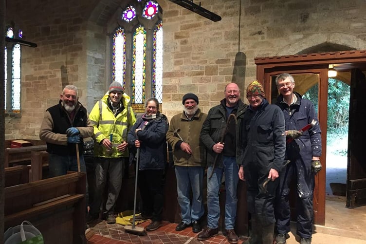 The St Sampson's Church volunteers are working hard to restore the medieval church at South Hill, Callington.