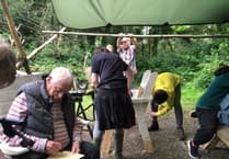 Tavistock event bridges age gap with woodland crafts