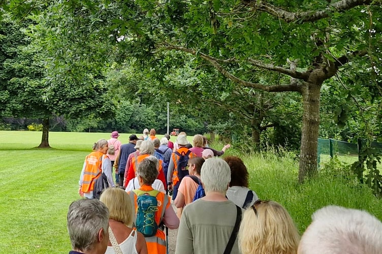 Weekly wellbeing walks in Okehampton welcome all.