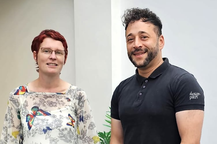 Kathy James-Castle, BID Manager and Mike Santiago-Griggs
Marketing Lead and Founder of Design Pitch.