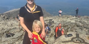 Mountain climb puts boy on top of the world
