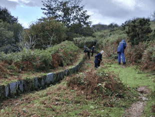 Volunteers clear Drake's Leat on Dartmoor