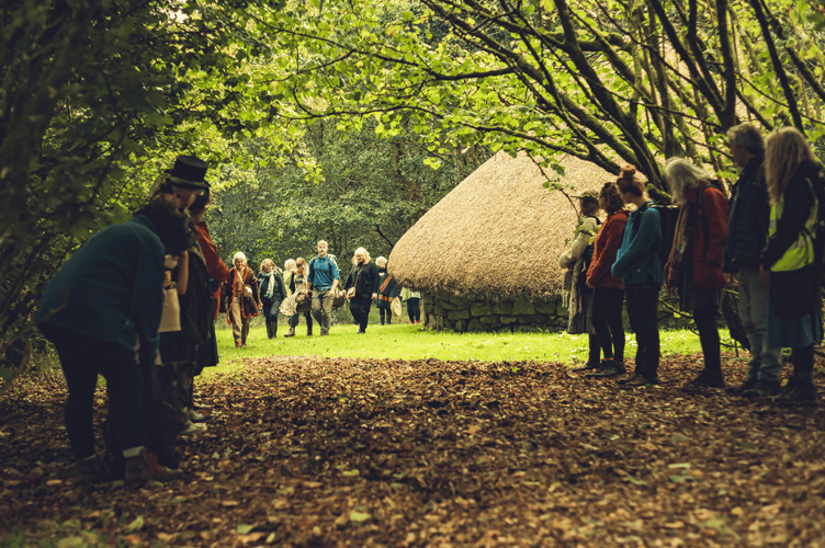 A shroud ceremony raises awareness of species decline on Dartmoor.