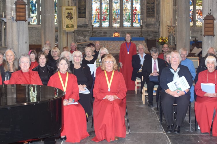 The finale of Tavistock Heritage Days was a choral performance in St Eustachius' Church.