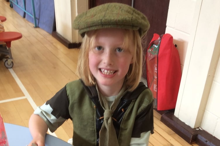 'Charlie Bucket' was one of the many Roald Dahl characters brought to life at Horrabridge Primary School.