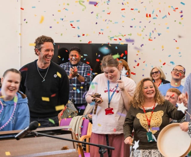 Coldplay’s Chris Martin opens new Exeter care home