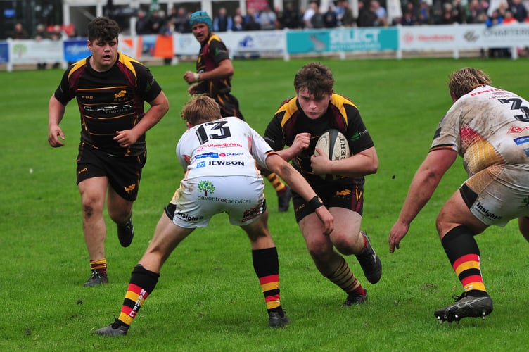 Rugby. Counties 1 Tribute Ale Western League. Newton Abbot versus Okehampton. Despite both sides level at half time Okehampton pulled out the stops in the second half and took away a 56-33 win