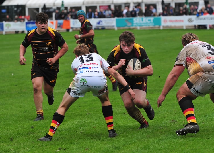 Rugby. Counties 1 Tribute Ale Western League. Newton Abbot versus Okehampton. Despite both sides level at half time Okehampton pulled out the stops in the second half and took away a 56-33 win