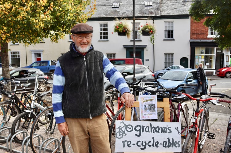 27 September 2025 Big Green Fair Graham Ley of Graham's Re-cycle-ables (Will Goddard, Crediton Courier)