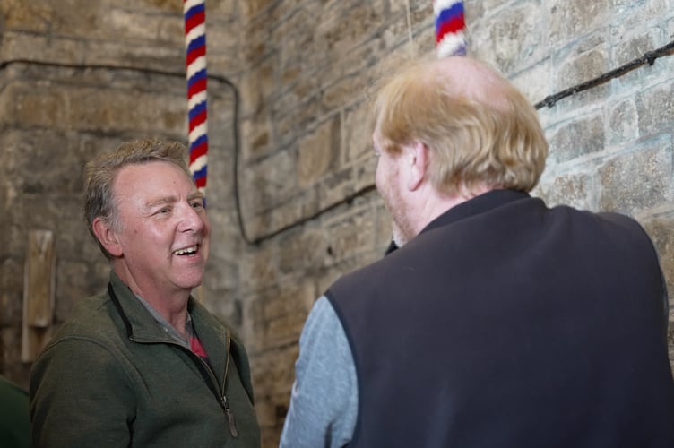 Learning the ropes in one of the towers at last year's event.