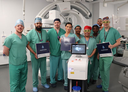 Pioneering laser treatment gives patients new lease of life at University Plymouth Hospitals Trust at Derriford Hospital.
