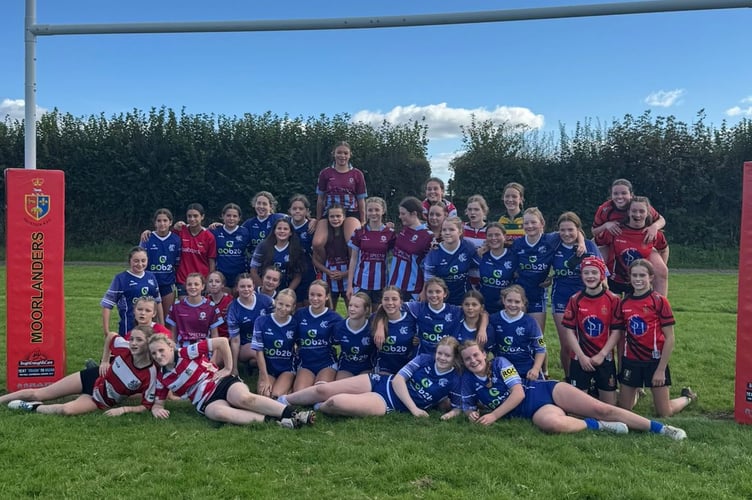 Girls rugby at Tavistock