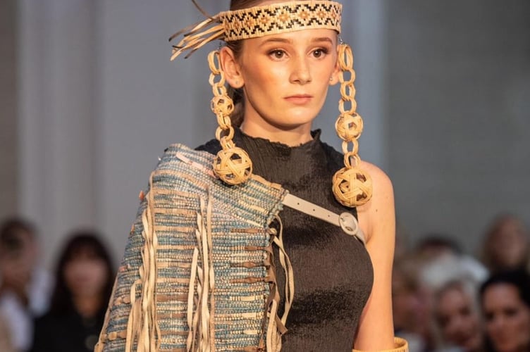 Gracie Turner, 15, has dazzled on her debut catwalk event at the prestigious London Fashion Week. 