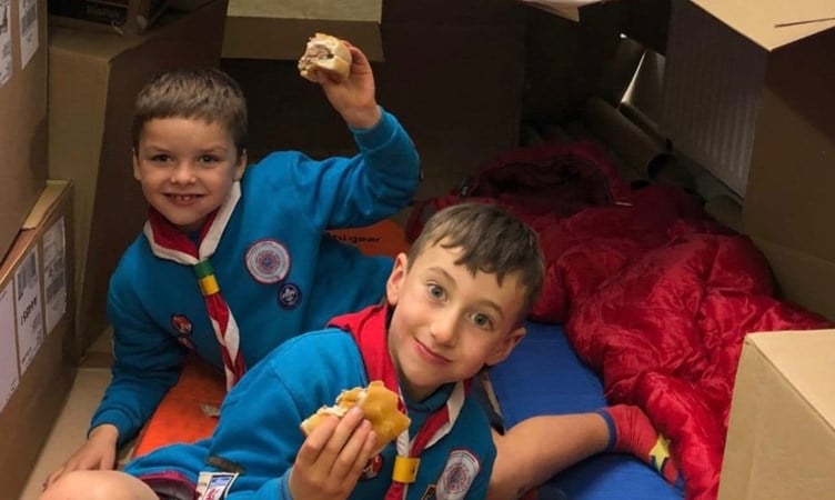 South Zeal Scouts at a previous event.