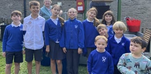 Pupils enjoy a juicy outdoor lesson