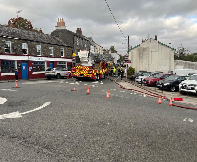 Tavistock fire: Ford Street blaze leads to road closure