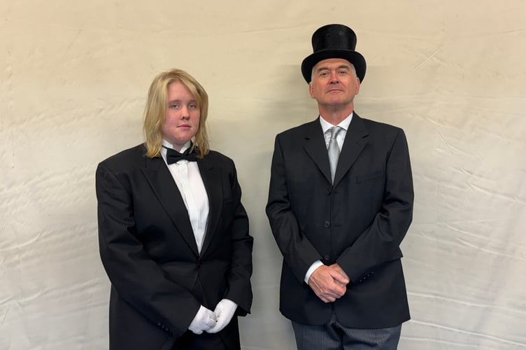 Butler, played by Phoebe Kingdom Steer and the District Supervisor, played by Chris Dack from ‘The Railway Children’. AQ 4210