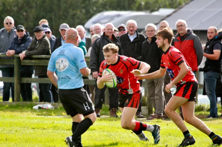 Moorlander Freddie Fuller impressing the fans.