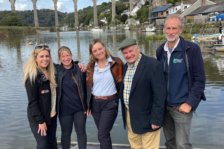 A landmark meeting of two national bodies in the Tamar Valley showcased the solar-powered Calstock ferry and the Calstock Wetlands.