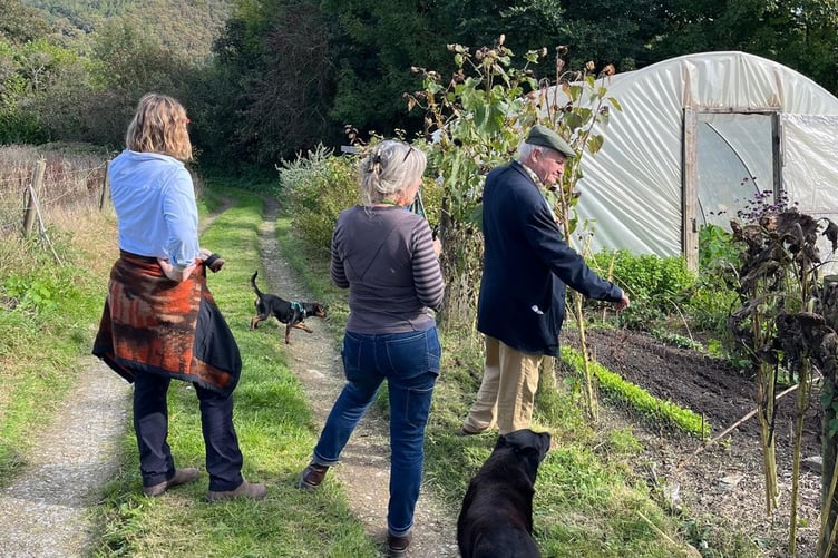 The visit included a trip to Harewood Farm's to view its wildflower meadows, sustainable farming, and new approaches to land management.