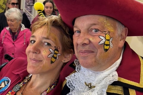 The indoor 'Buzz Off Amy' event to replace Honey Fair was a celebration of the Callington community coming together in spite of the weather.