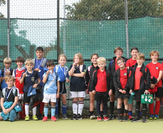 West Devon primary school footballers give it their all