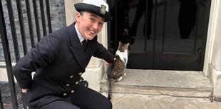 Duchy College student meets Larry the Cat at No 10