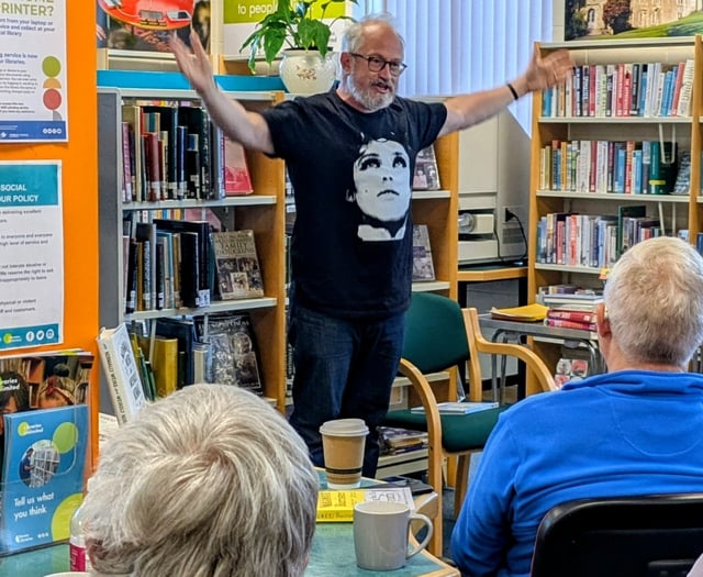 Comedian and writer at town library