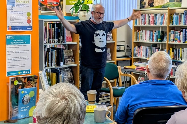 Robin Ince at Tavistock Library. j