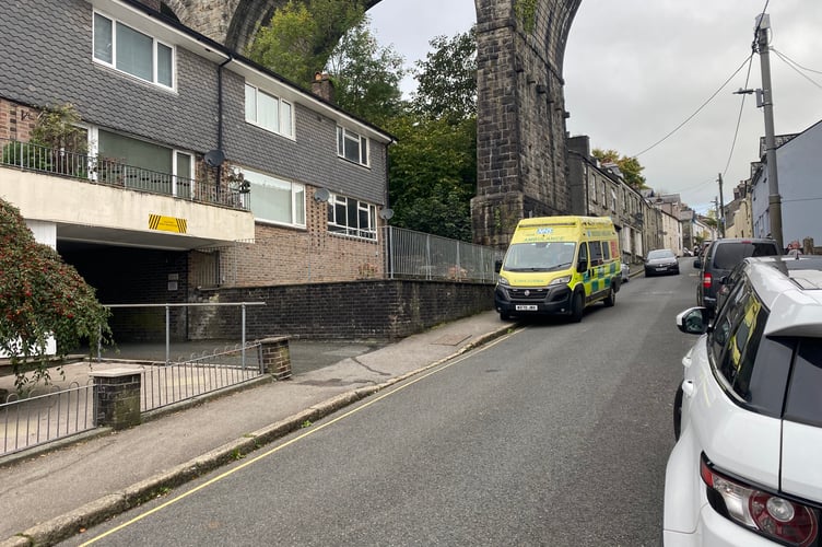 Emergency services are attending an incident this morning on Bannawell Street, Tavistock.  Roads are closed while paramedics attend.
