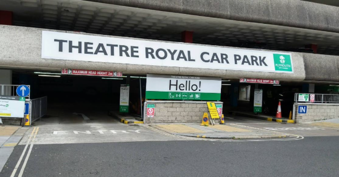 The Theatre Royal car park in Plymouth