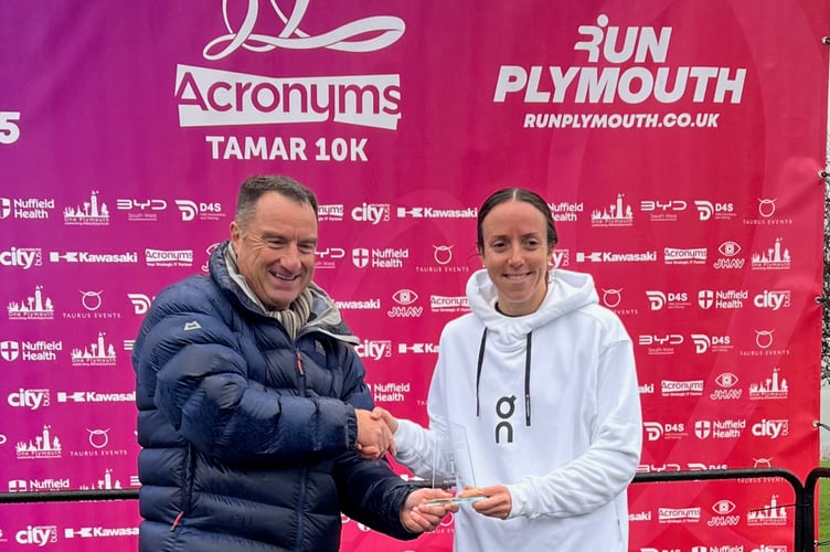 TAC Hannah Smith wins Tamar 10k.