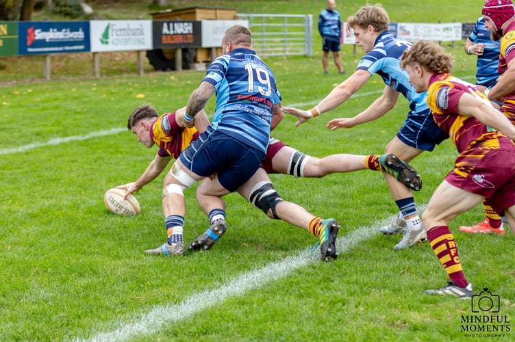 Try time for Okehampton against Tiverton