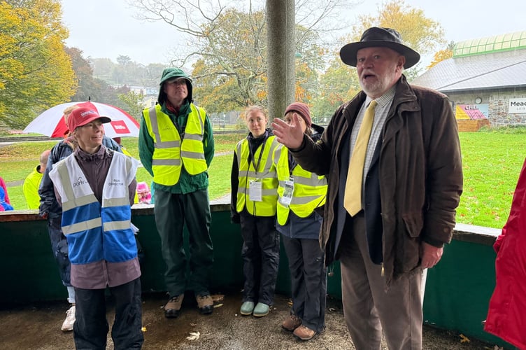 Tavistock's first junior Parkrun has been hailed a success in the Meadows, despite heavy rain. It will now continue every Sunday at 9am in the park. Pictured is town Mayor Cllr Steve Hipsey launching the event in the Meadows.