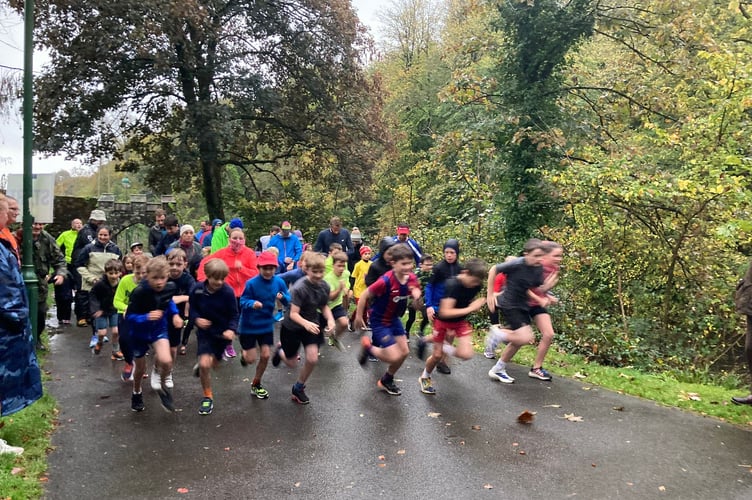 Tavistock's first junior Parkrun has been hailed a success in the Meadows, despite heavy rain. It will now continue every Sunday at 9am in the park.
