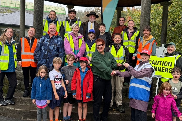 Tavistock's first junior Parkrun has been hailed a success in the Meadows, despite heavy rain. It will now continue every Sunday at 9am in the park.